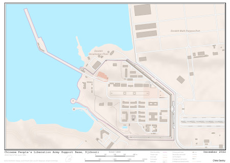 map of Chinese PLA support base, Djibouti